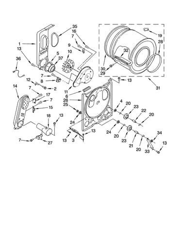 Bulkhead parts, optional parts (not included)