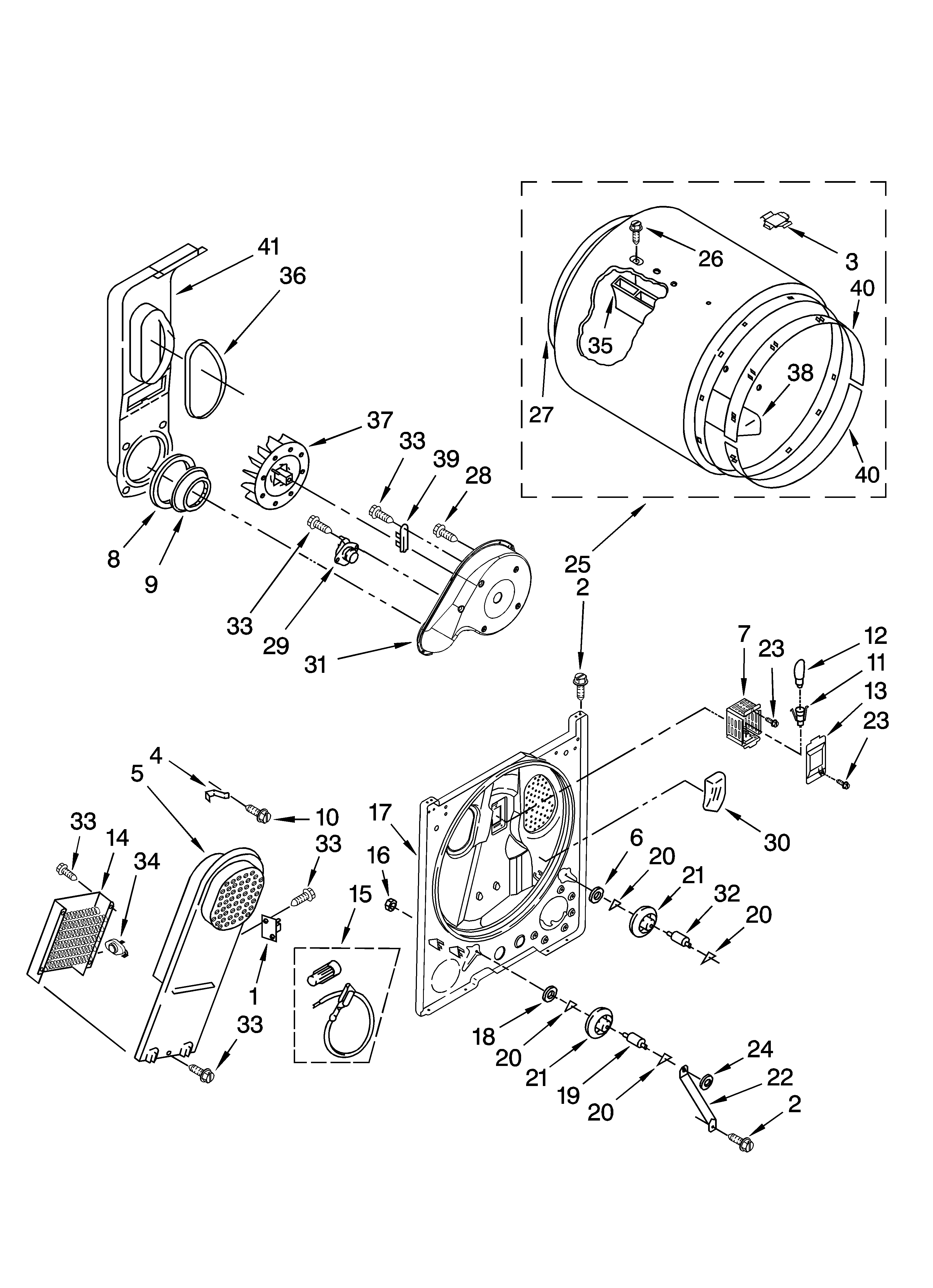 Bulkhead parts, optional parts (not included)