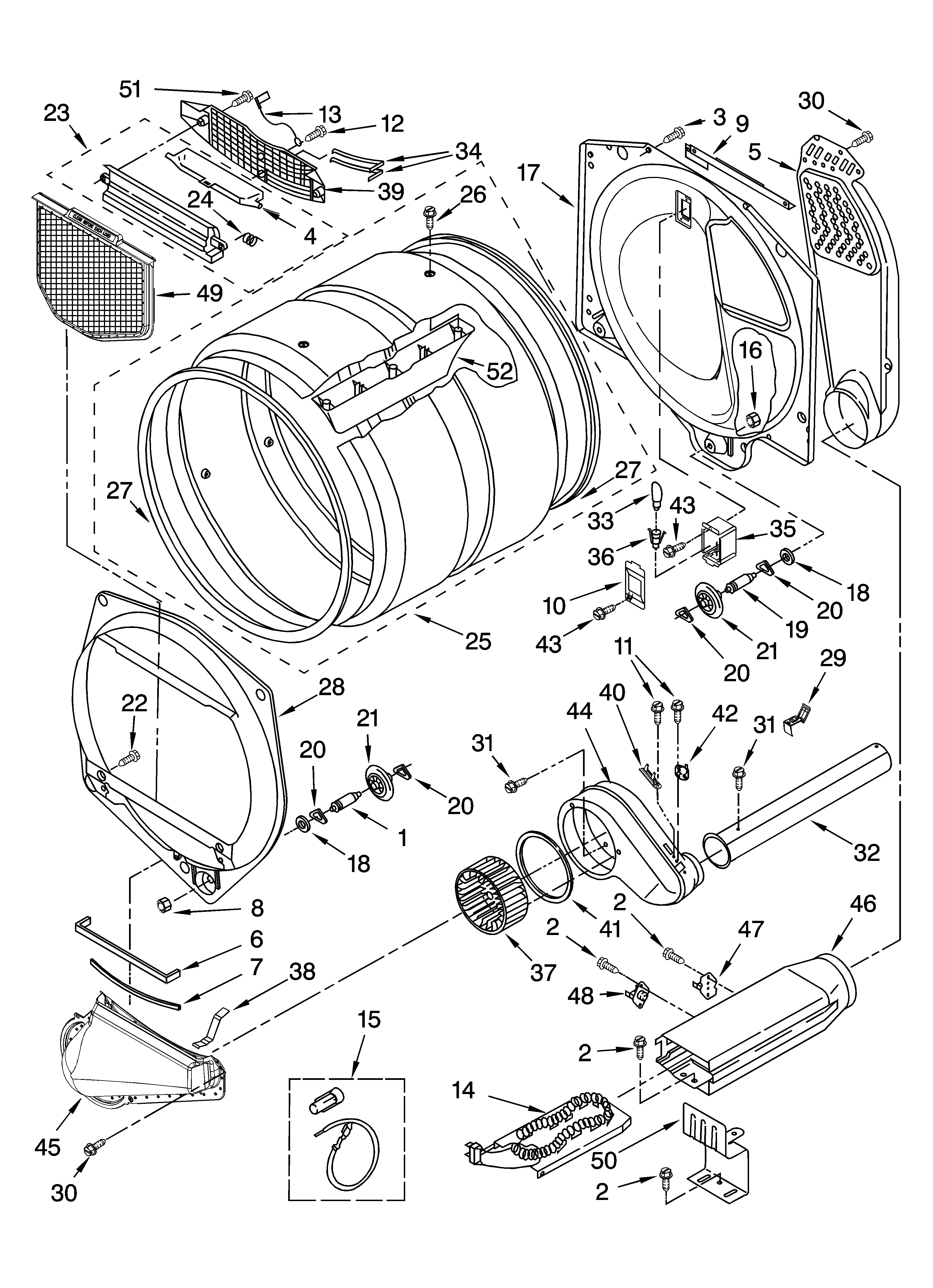 Bulkhead parts, optional parts (not included)