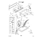 Kenmore 11079622800 top and console parts diagram