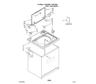 Kenmore 11029737800 top and cabinet parts diagram