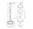 Kenmore 11029737800 agitator, basket and tub parts diagram