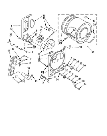 Bulkhead parts, optional parts (not included)