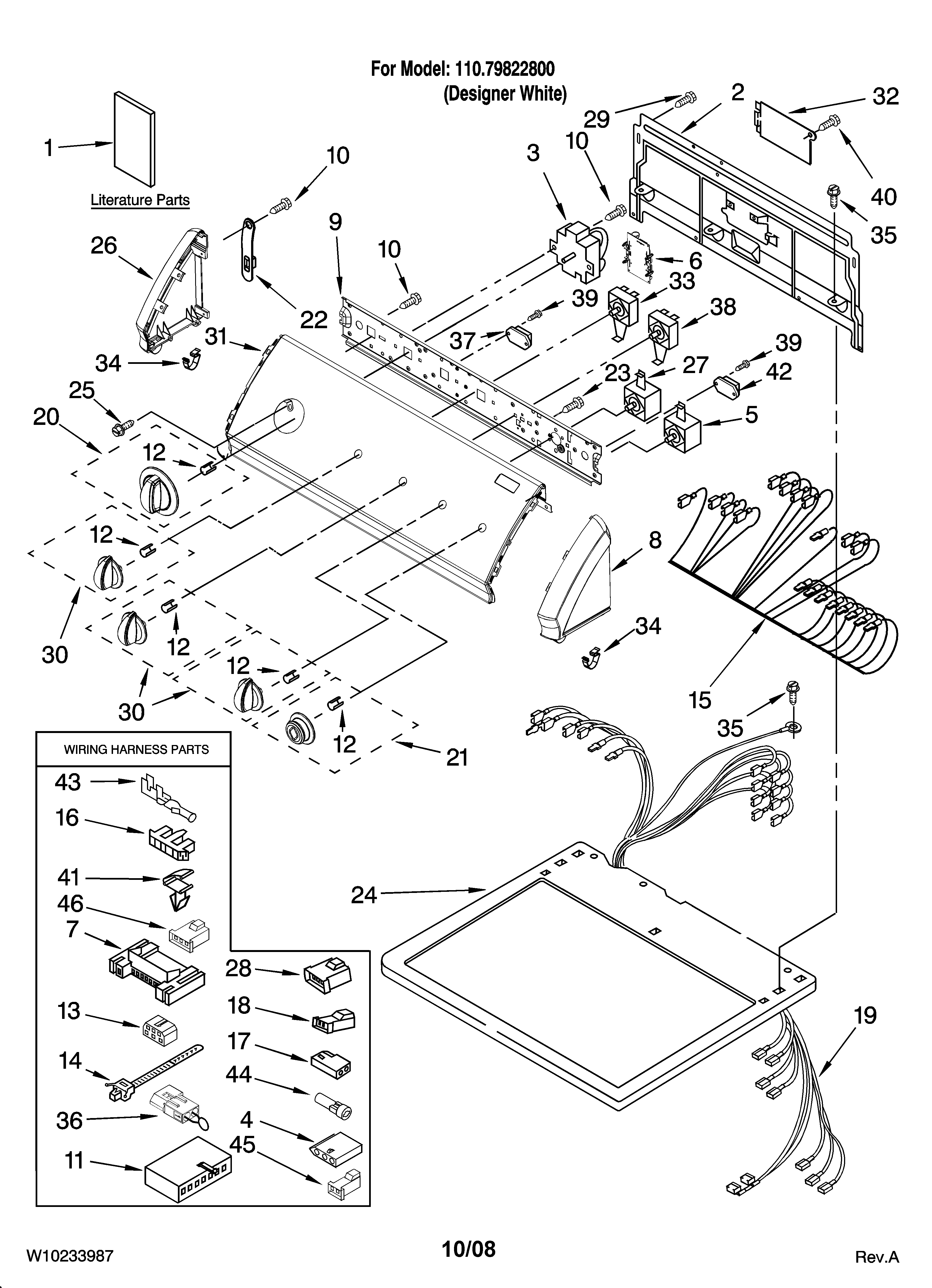 Top and console parts