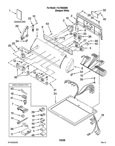 Top and console parts