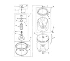 Kenmore 11028222701 agitator, basket and tub parts diagram