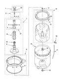 Agitator, basket and tub parts
