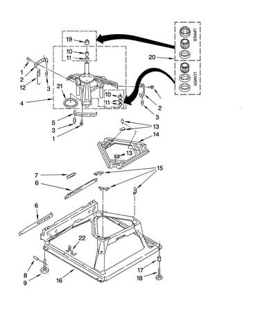 Machine base parts