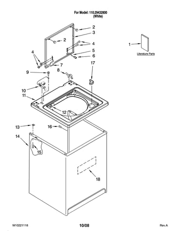 Top and cabinet parts