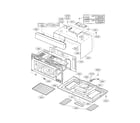 Kenmore Elite 72180834500 oven cavity diagram