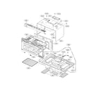 Kenmore Elite 72188503800 oven cavity diagram