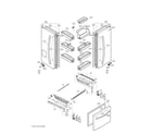 Kenmore Elite 79577243602 doors diagram