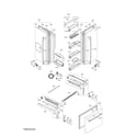 Kenmore 79578406800 doors diagram