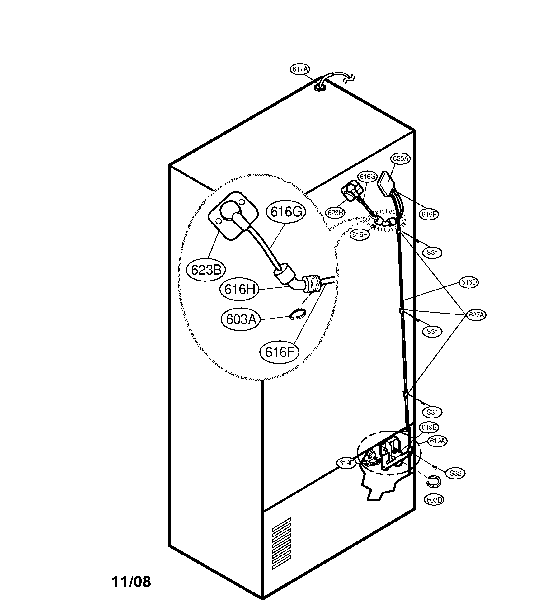 VALVE & WATER TUBE