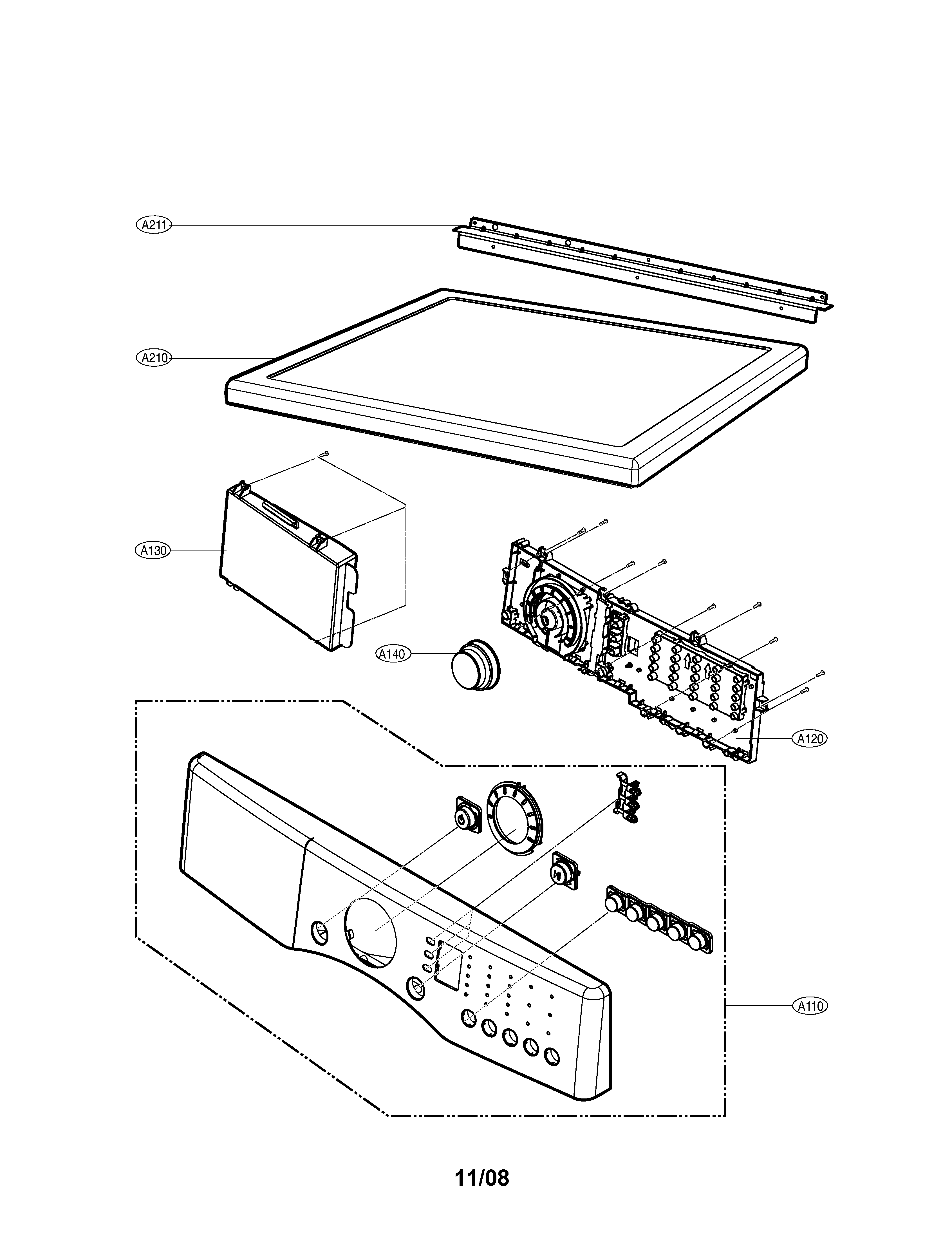 CONTROL PANEL & PLATE ASSEMBLY