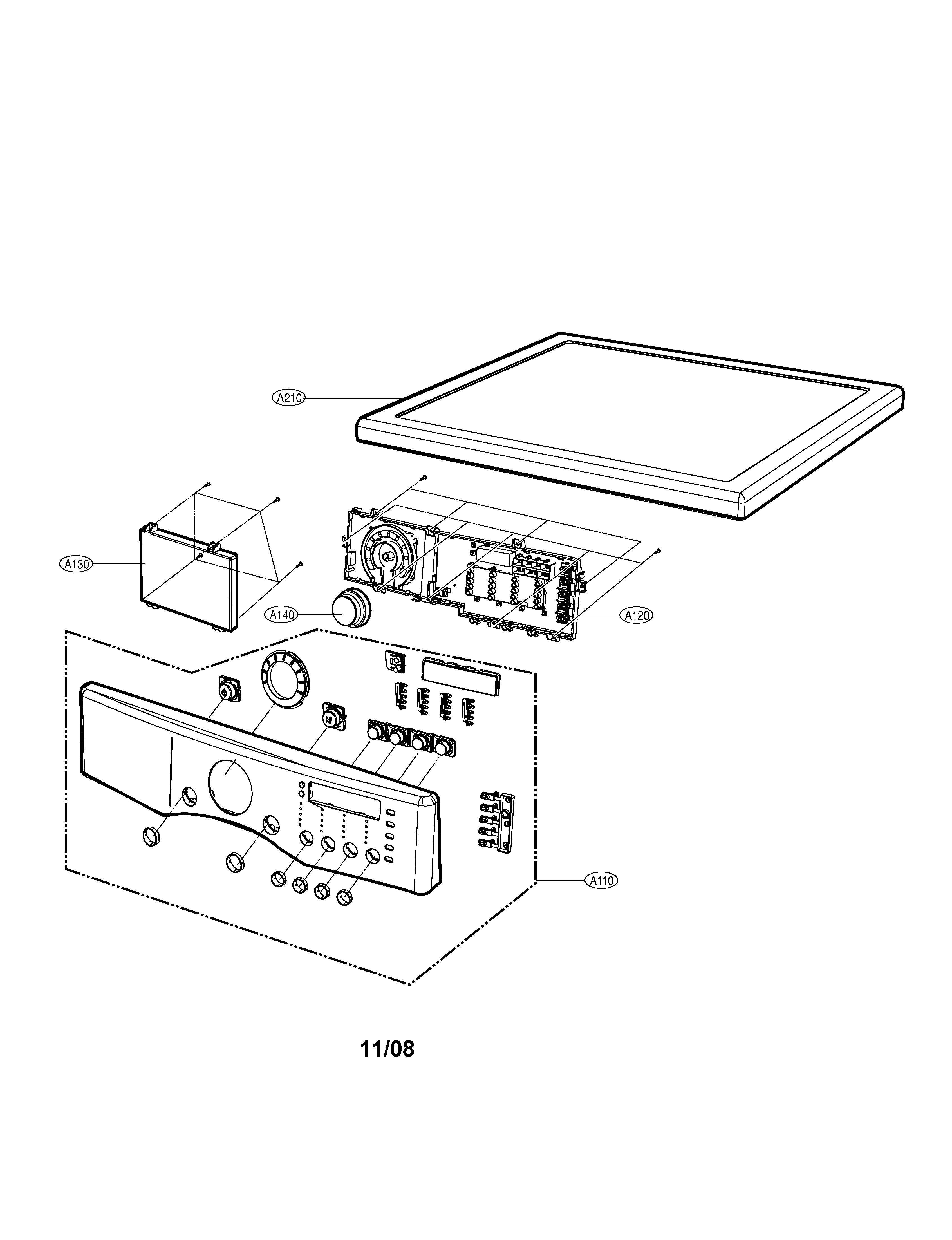 CONTROL PANEL & PLATE ASSEMBLY