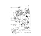 LG DLG0452G drum & motor diagram