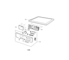 LG DLG5988B control panel & plate assembly diagram