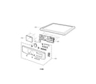 LG DLG5988S control panel & plate assembly diagram