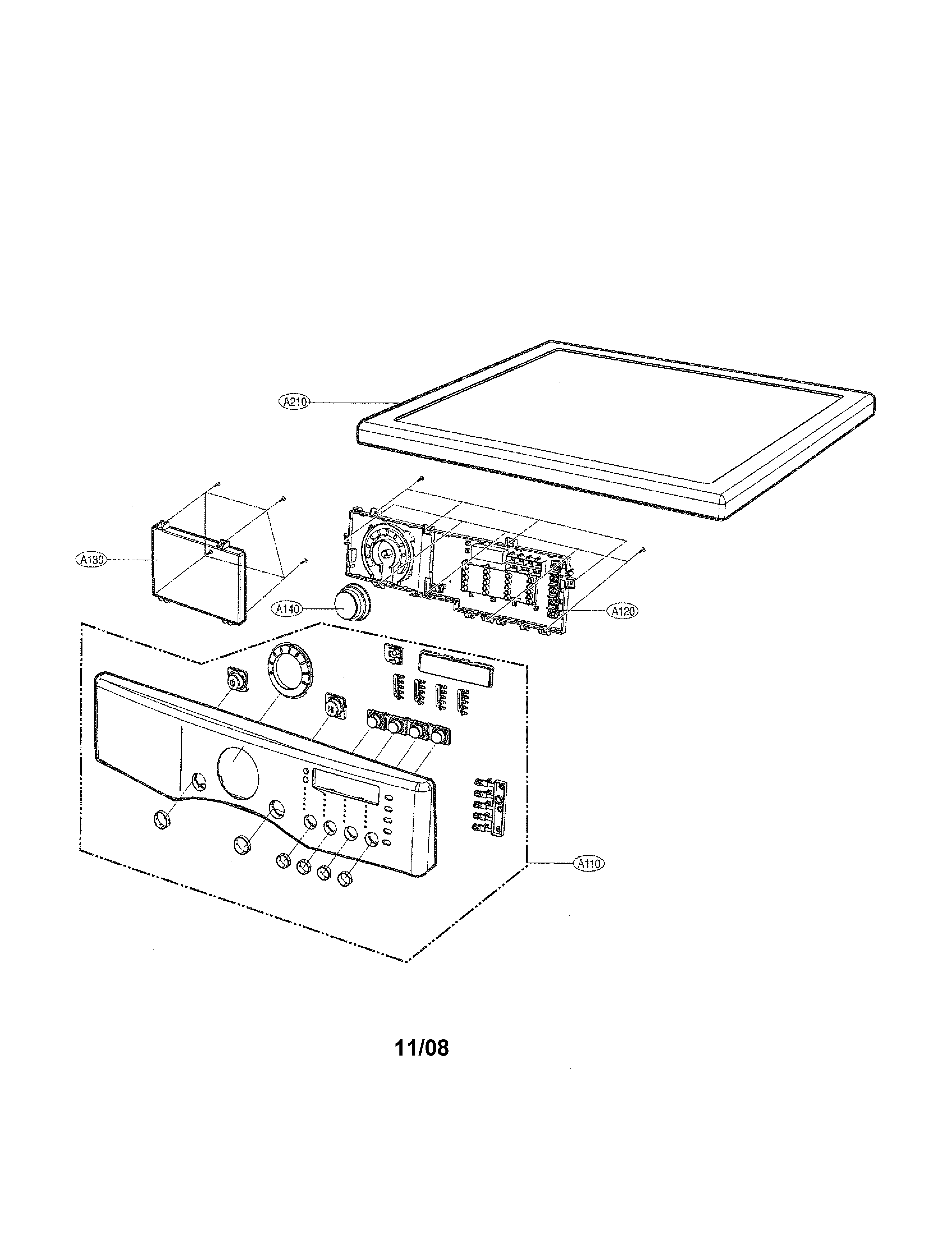 CONTROL PANEL & PLATE ASSEMBLY