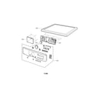 LG DLG5988SM control panel & plate assembly diagram
