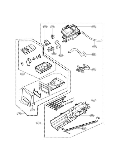 Panel drawer & guide assembly
