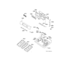 LG LRG30357ST stove top diagram