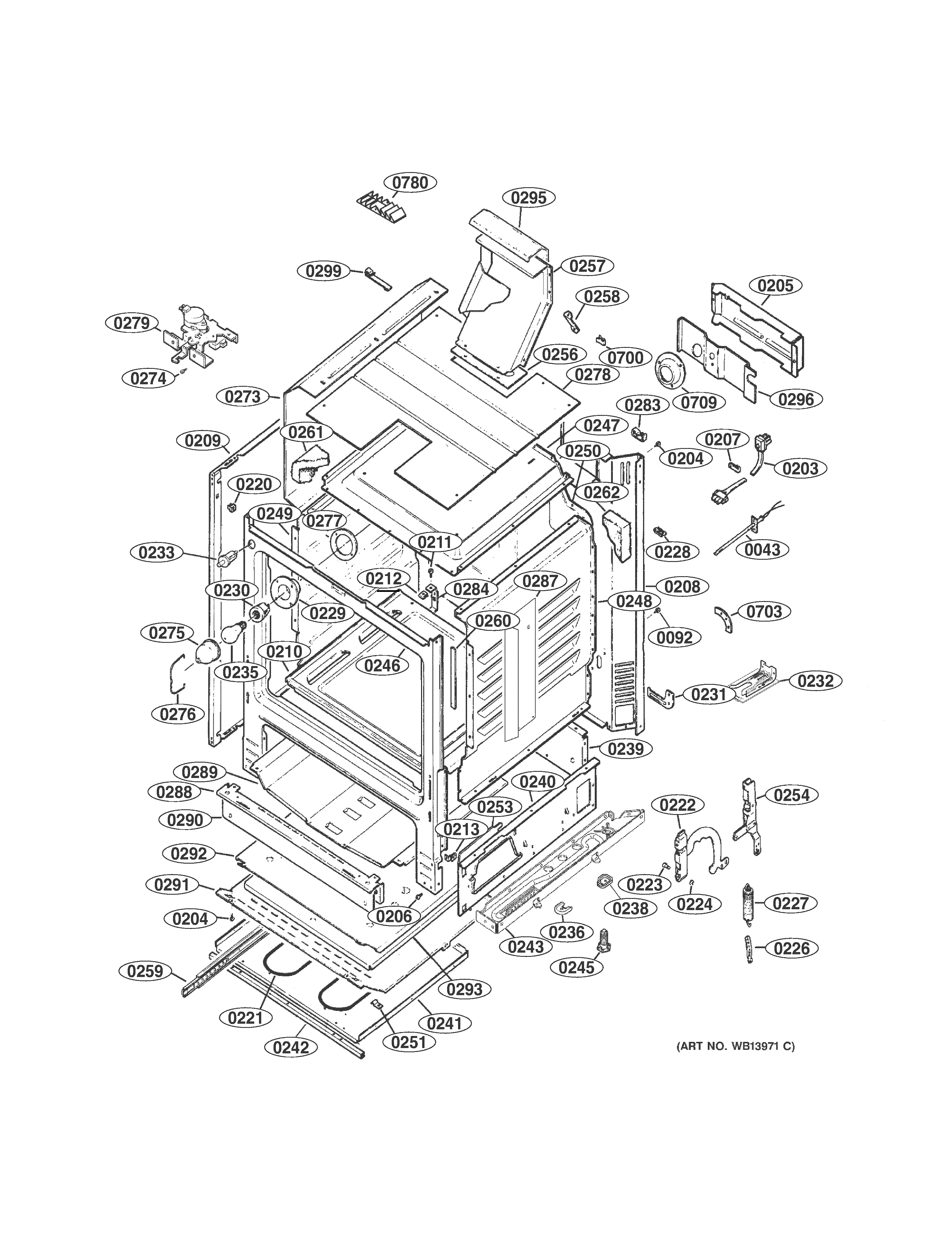 Oven cavity