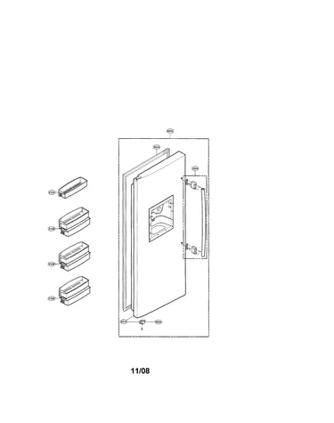 Freezer door figure 1
