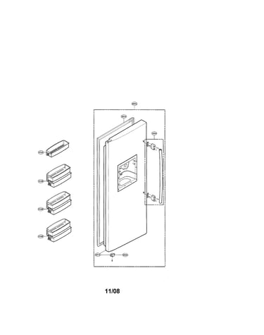 Freezer door figure 1