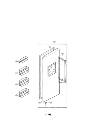 Freezer door figure 1
