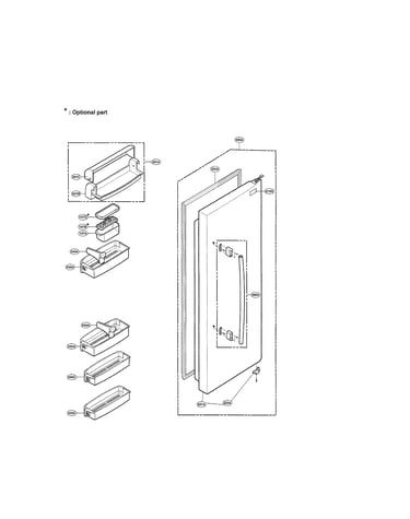 Refrigerator door