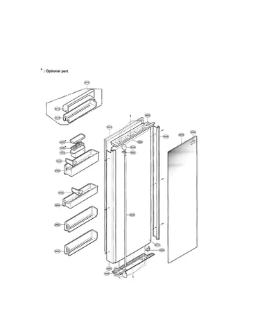 Refrigerator door