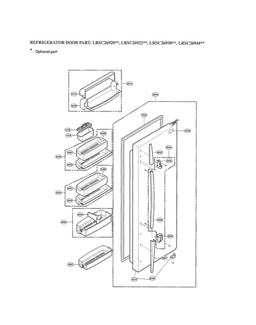 Refrigerator door