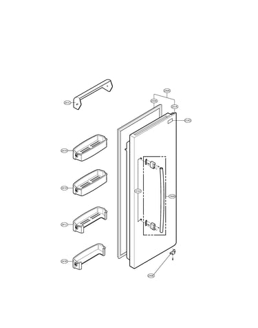 Refrigerator door