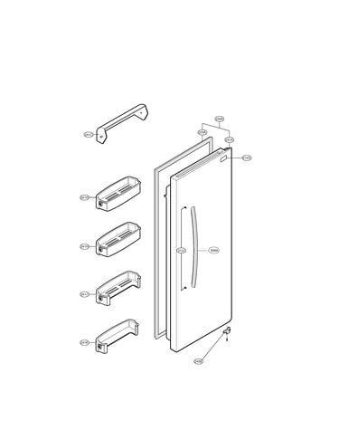 Refrigerator door
