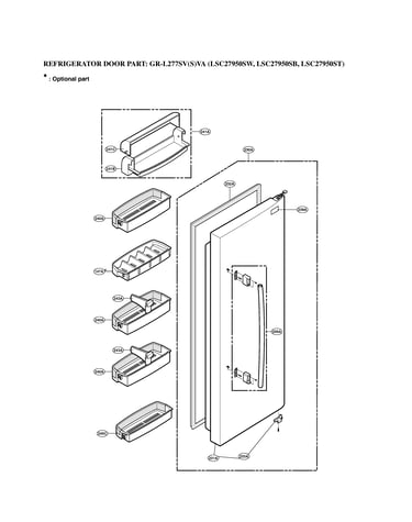 Refrigerator door