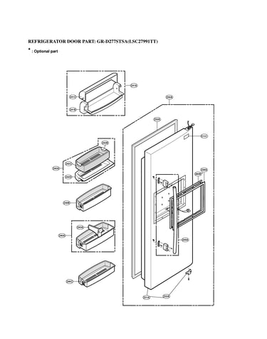 Refrigerator door