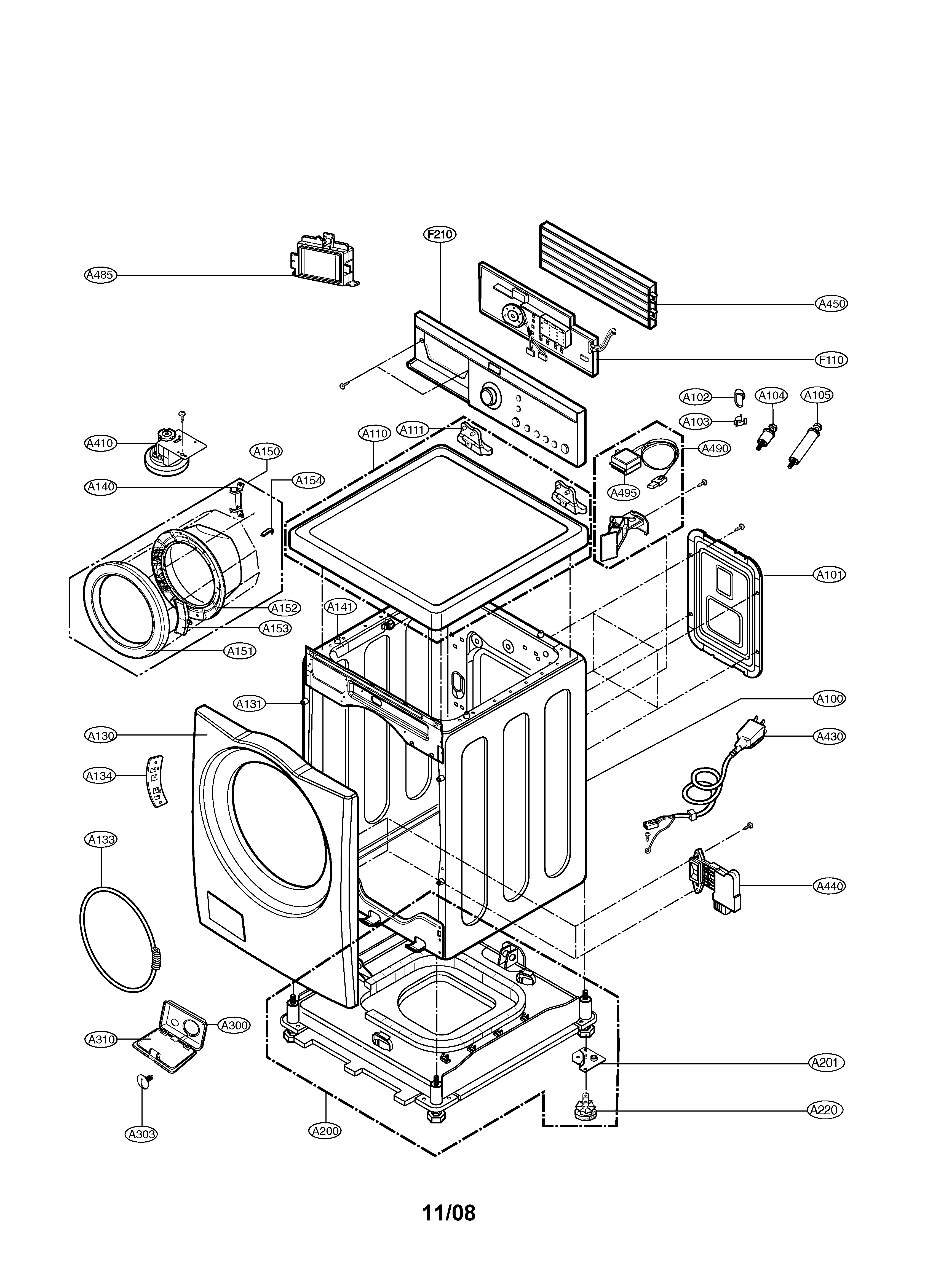 Cabinet & control panel