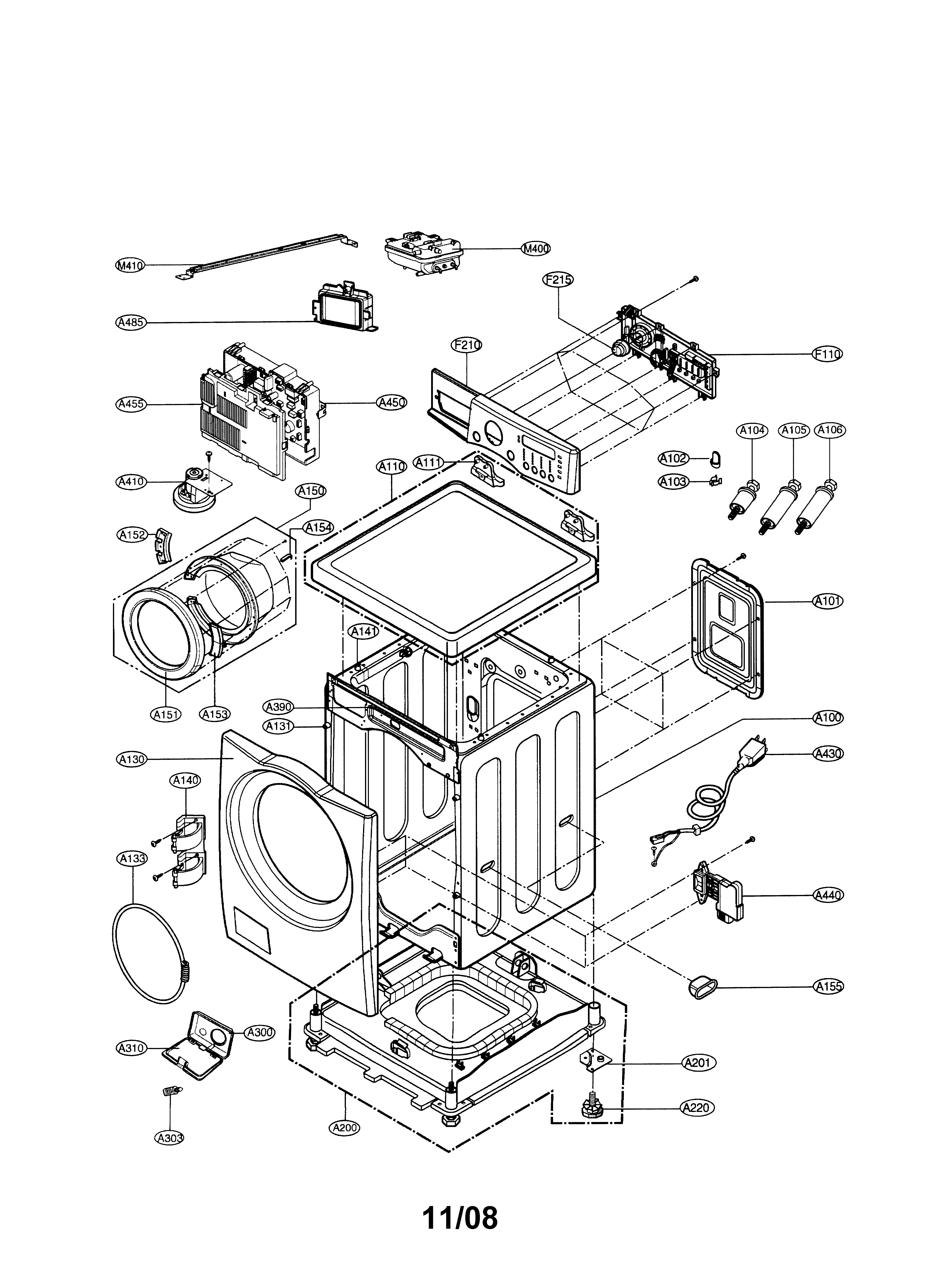 Cabinet & control panel