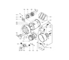 LG WM2677HBM drum & tub diagram