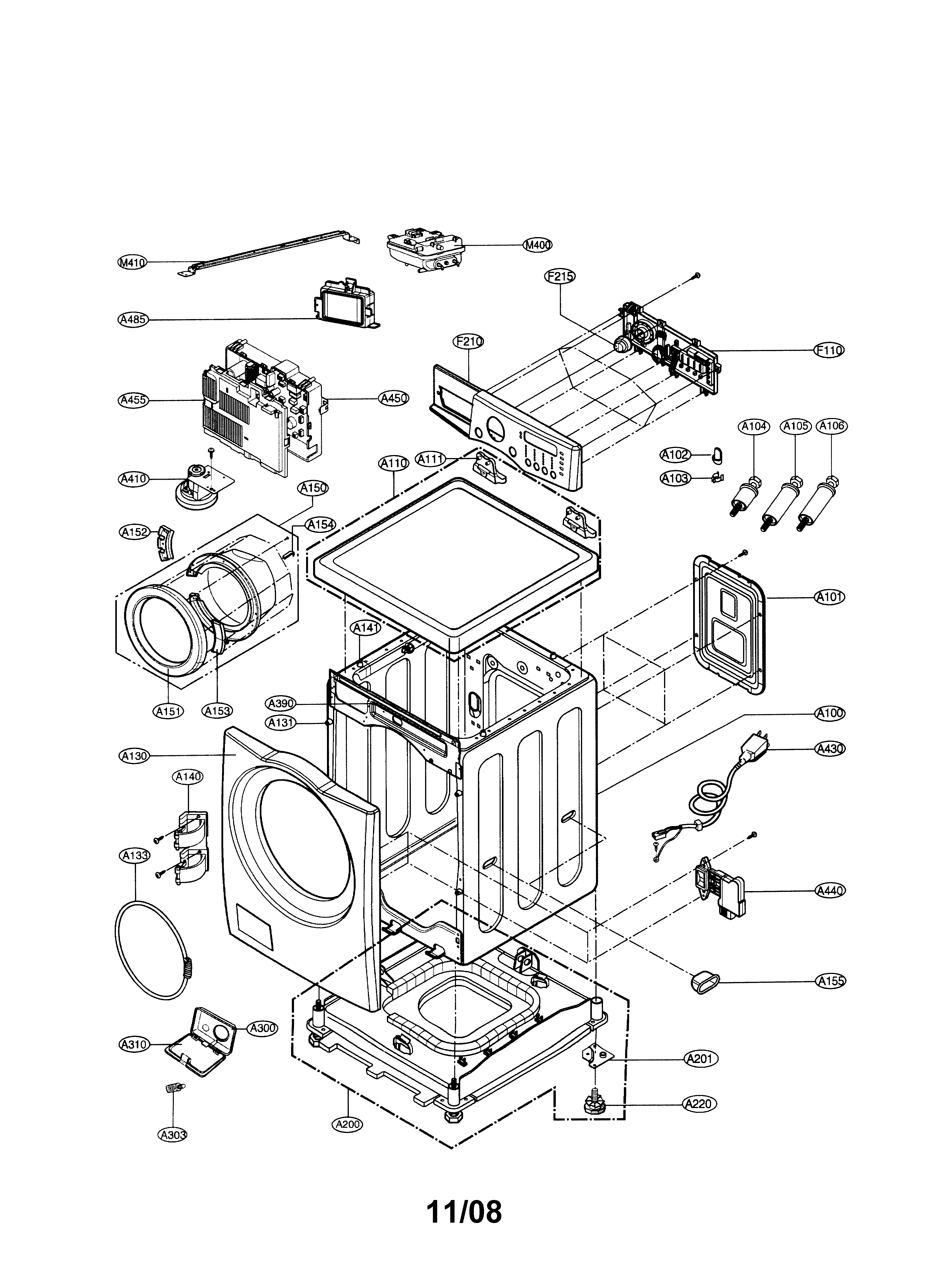 Cabinet & control panel