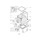 LG WM3431HW/00 cabinet & cover diagram