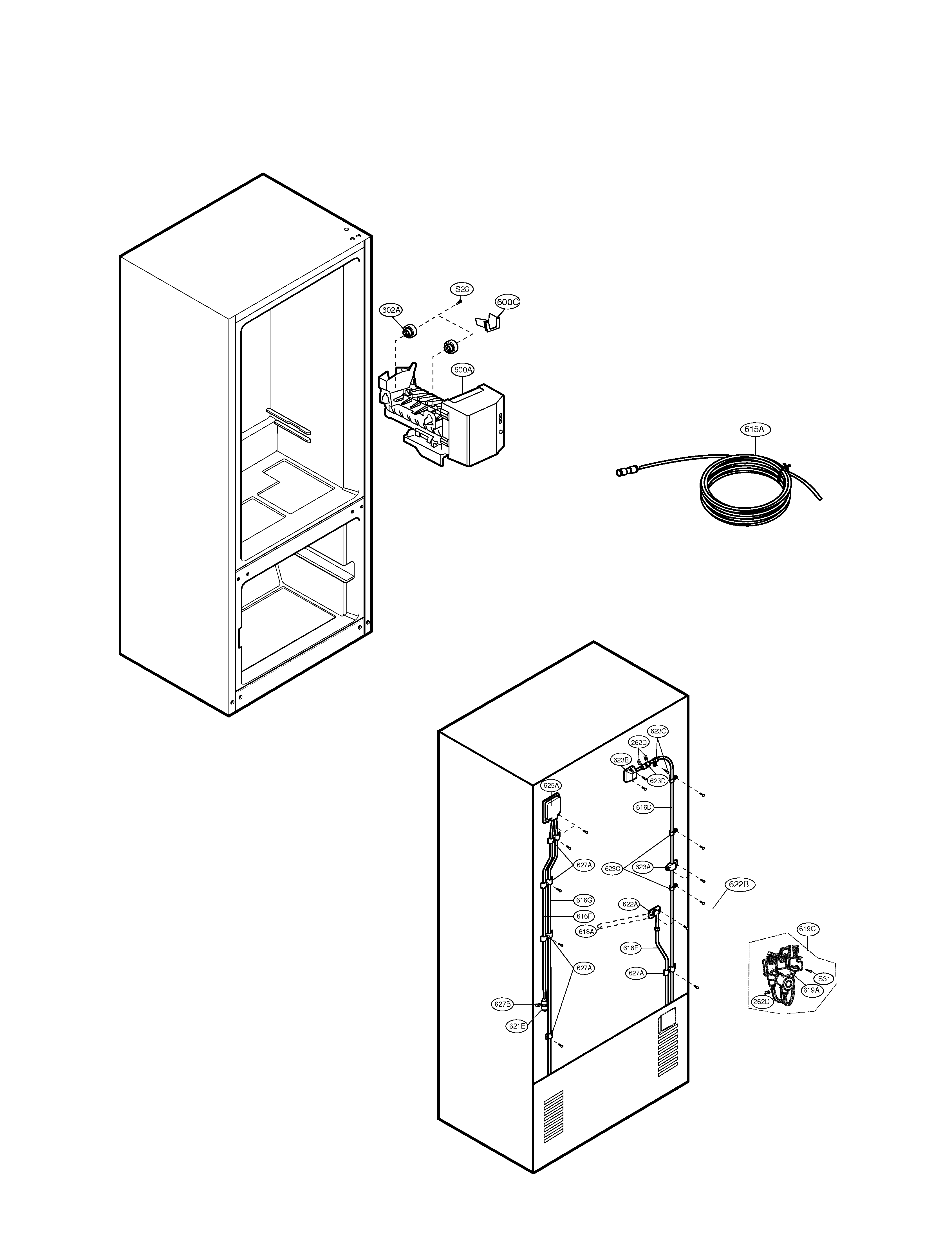 WATER AND ICE MAKER