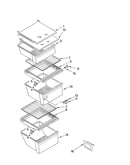 Refrigerator shelf parts