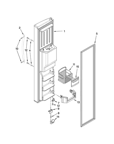 Freezer door parts