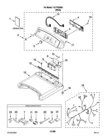 Top and console parts