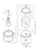Agitator, basket and tub parts