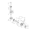 Kenmore 11018212701 brake, clutch, gearcase, motor and pump parts diagram