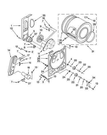 Bulkhead parts, optional parts (not included)